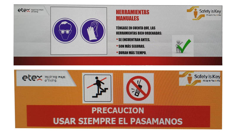 Señalética para ETEX