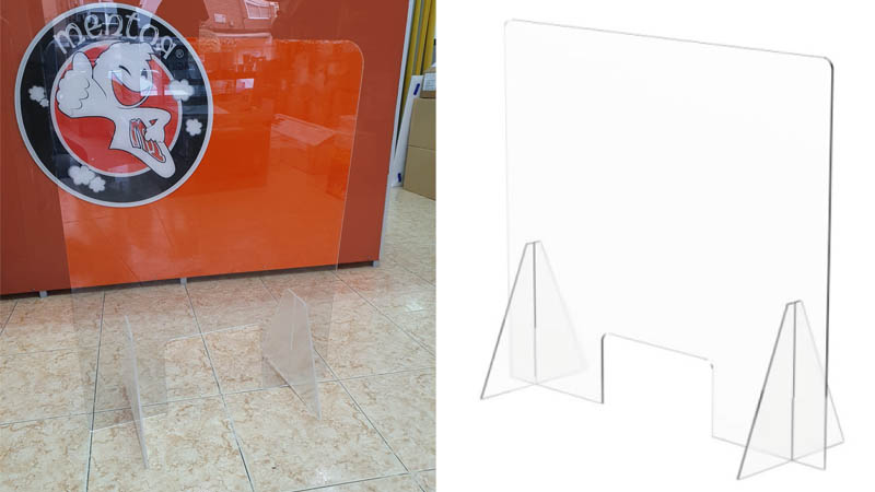 mamparas de metacrilato
