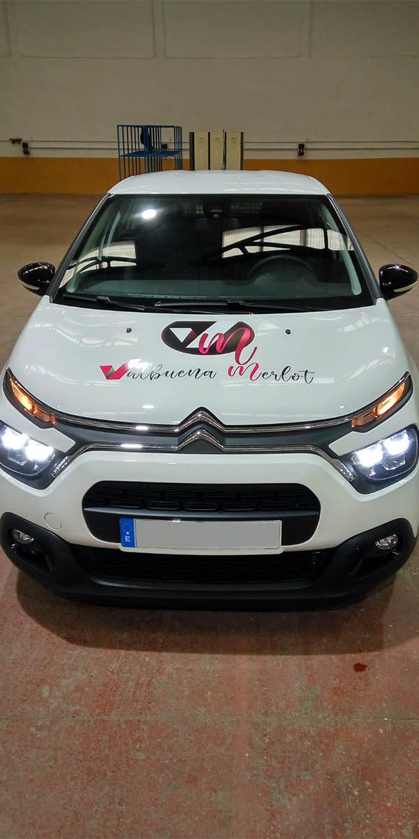 Citroen rotulado para Valbuena Merlot