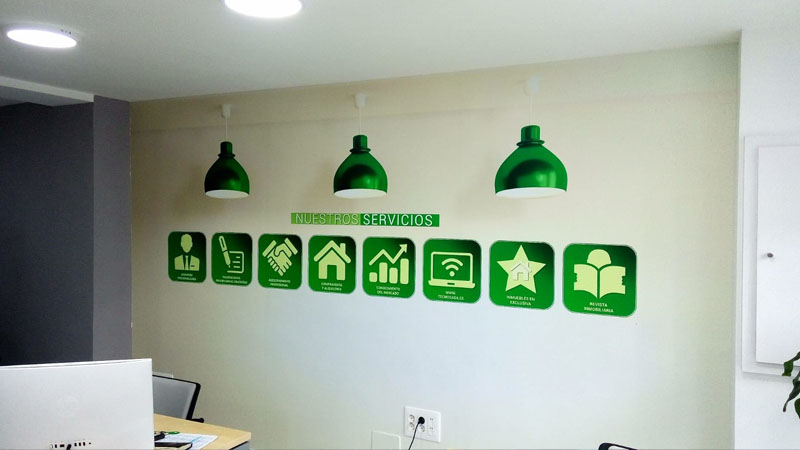 Iconos empresa para pared